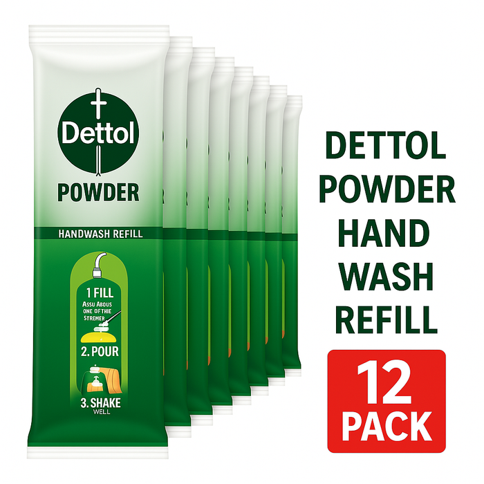 Dettol Powder to Liquid Hand Wash Refill - Original Pine (12 Pack)