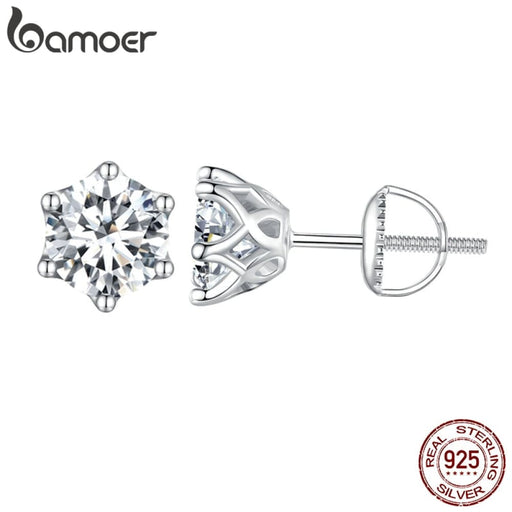 1.0 Ct d Colour Vvs1 Ex Moissanite S925 Stud Brilliant