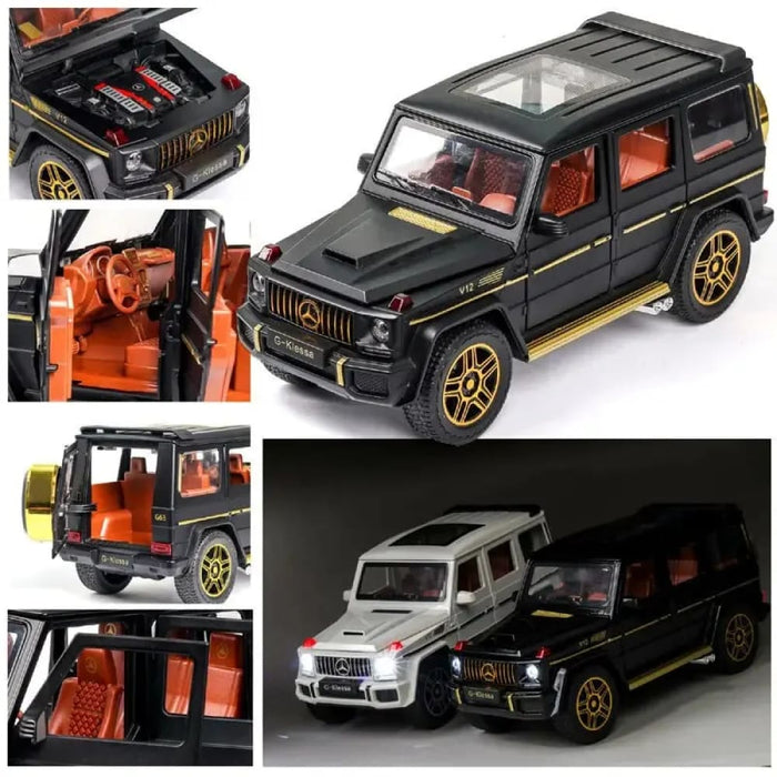 1 24 Amg G63 Model Car Zinc Alloy Pull Back Toy With Sound