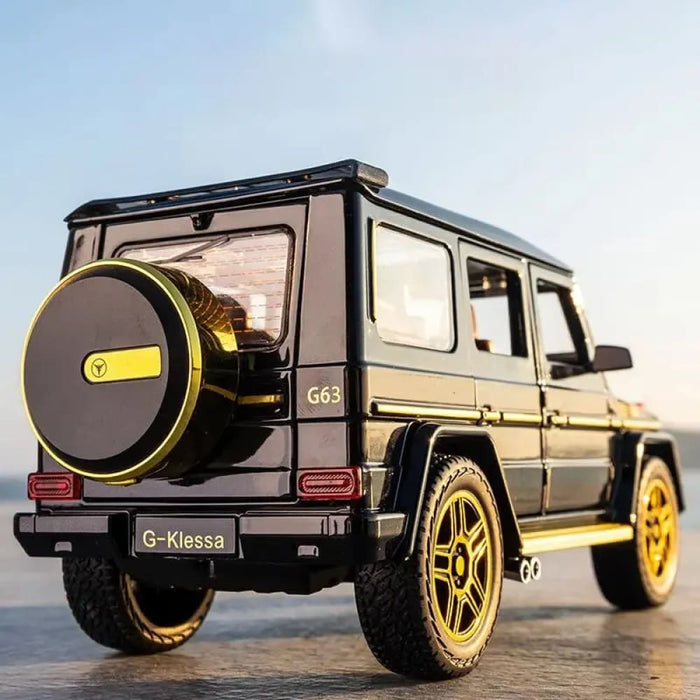 1 24 Amg G63 Model Car Zinc Alloy Pull Back Toy With Sound