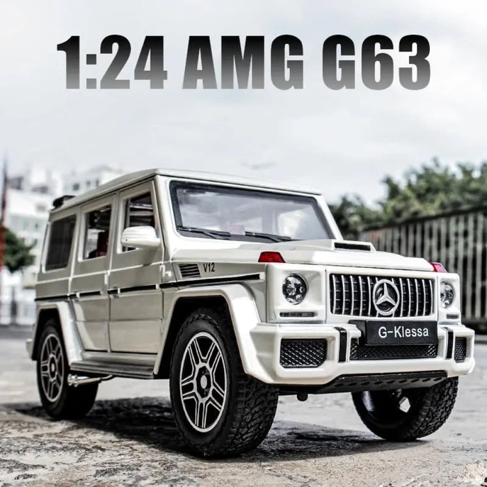 1 24 Amg G63 Model Car Zinc Alloy Pull Back Toy With Sound