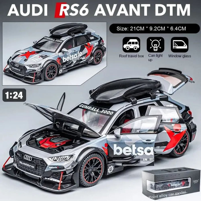 1 24 Rs6 Racing Die Cast Model Car Collector s Item l