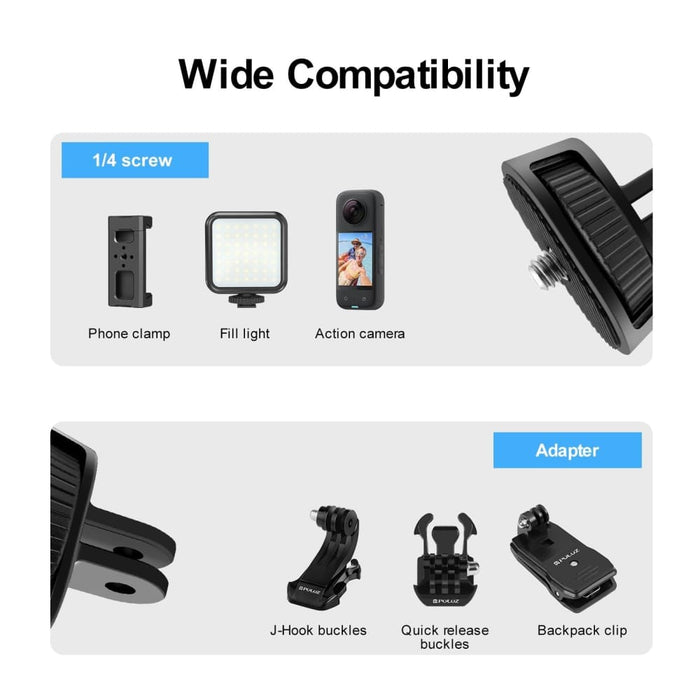1/4 Screw Adjustable Abs Action Camera Tripod Adapter