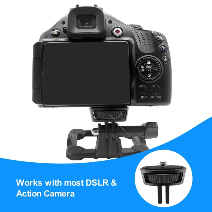 1/4 Screw Adjustable Abs Action Camera Tripod Adapter