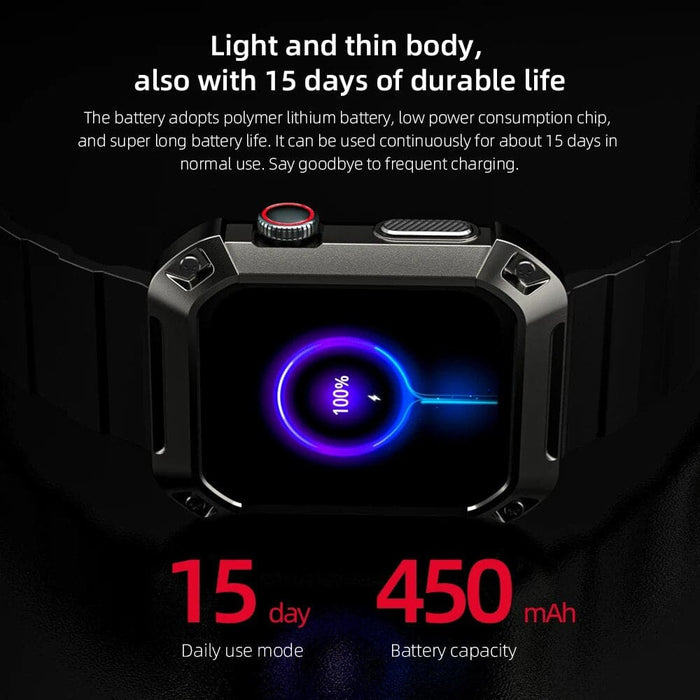 1.85-inch Waterproof Bluetooth Calls Touch Screen Heart