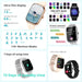 1.9 Inch Full Screen Bluetooth Sleep Monitor Smart Watch