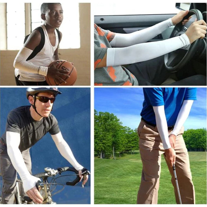 1 Pc Breathable Quick Dry Uv Protection Arm Elbow Pad