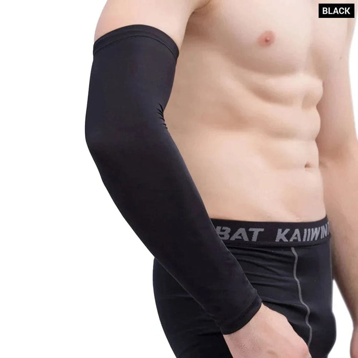 1 Pc Breathable Quick Dry Uv Protection Arm Elbow Pad