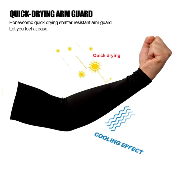 1 Pc Breathable Quick Dry Uv Protection Arm Elbow Pad