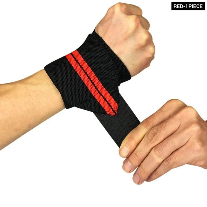 1 Pc Elastic Wrist Support Wraps For Fitness Powerlifting