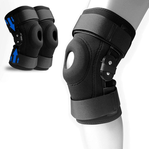 1 Pair Adjustable Open Patella Hinged Knee Brace