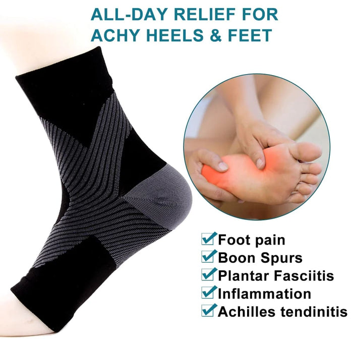 1 Pair Ankle Brace Compression Socks For Relieves Achilles