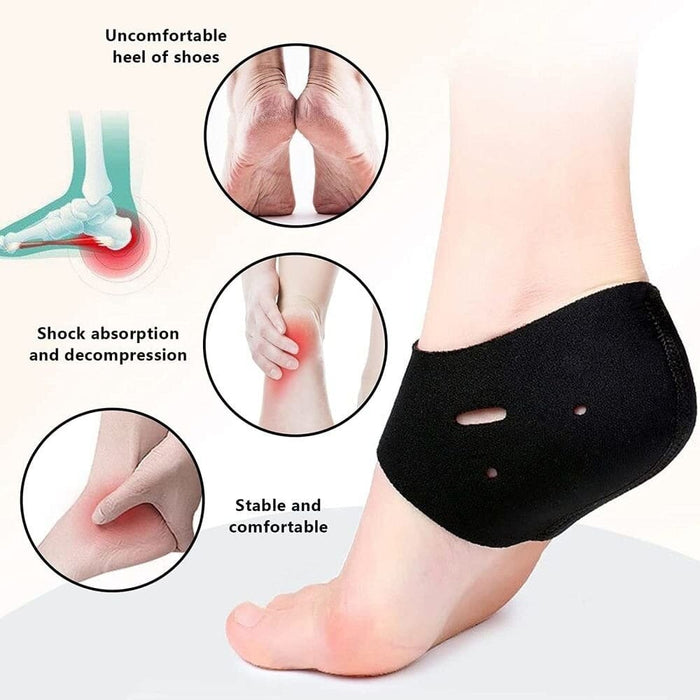 1 Pair Breathable Moisturising Heel Socks For Cracked