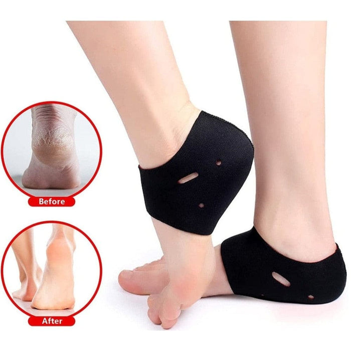 1 Pair Breathable Moisturising Heel Socks For Cracked