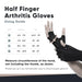 1 Pair Copper Compression Arthritis Fingerless Gloves