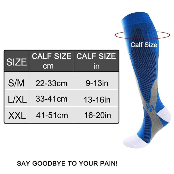 1 Pair Elastic Breathable High Socks Calf Sleeves