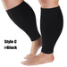 1 Pair Elastic High Stockings Calf Sleeves For Travel Work