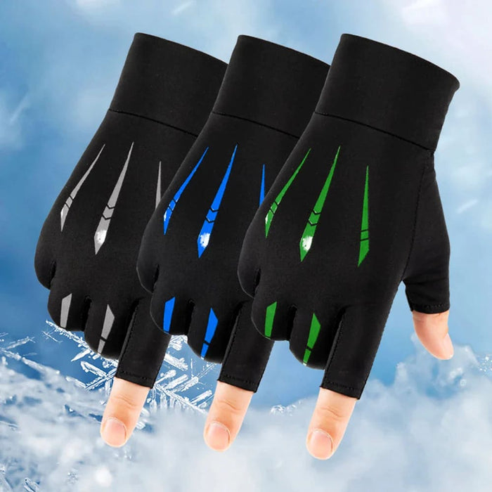 1 Pair Half Finger Workout Gym Cycling Gloves For Men