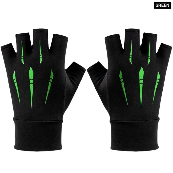 1 Pair Half Finger Workout Gym Cycling Gloves For Men