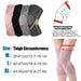 1 Pair Knitted Knee Compression Sleeves For Men Women