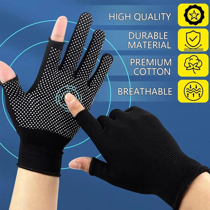 1 Pair Nylon Anti-slip Breathable Two Fingers Dispensing