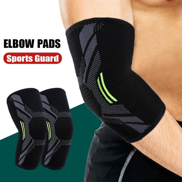 1 Pair Nylon Knitted Highly Compression Elbow Pads Prevent