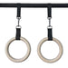 1 Pair Pull Up Wooden Gymnastic Ring Grip With Straps