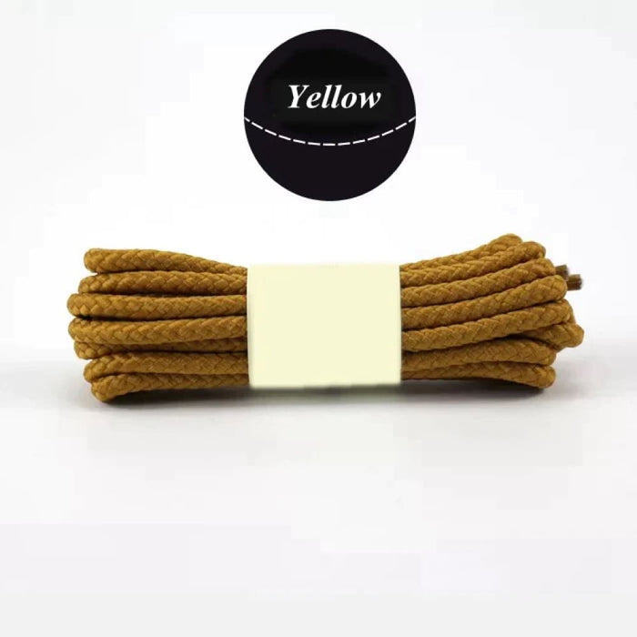 1 Pair Round Shoe Laces For Casual Sneakers Leather Shoes