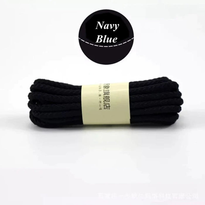 1 Pair Round Shoe Laces For Casual Sneakers Leather Shoes