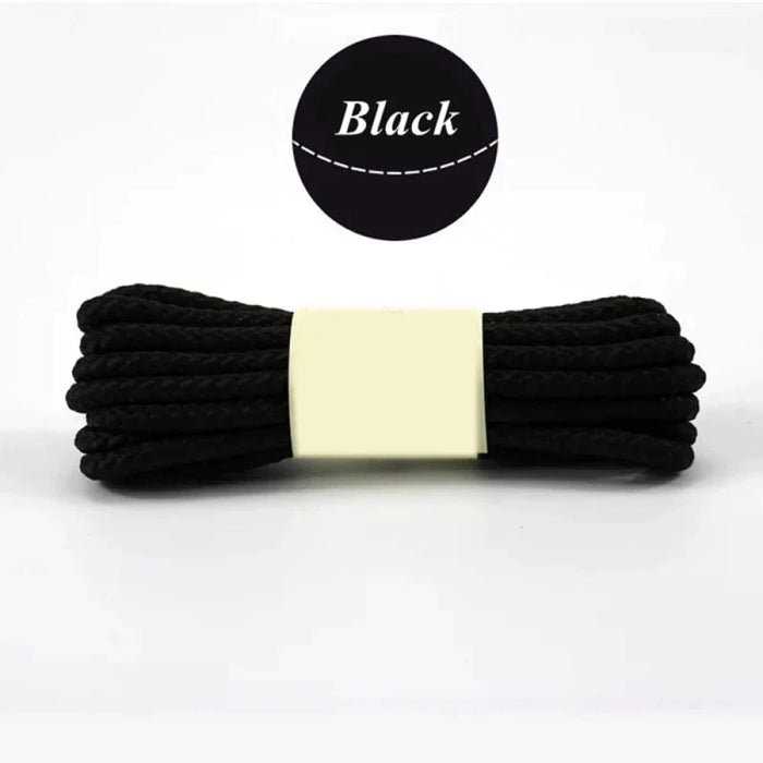 1 Pair Round Shoe Laces For Casual Sneakers Leather Shoes