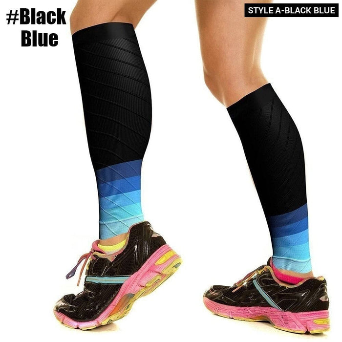 1 Pair Shin Splint Compression Footless Sock For Running