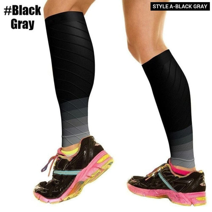 1 Pair Shin Splint Compression Footless Sock For Running