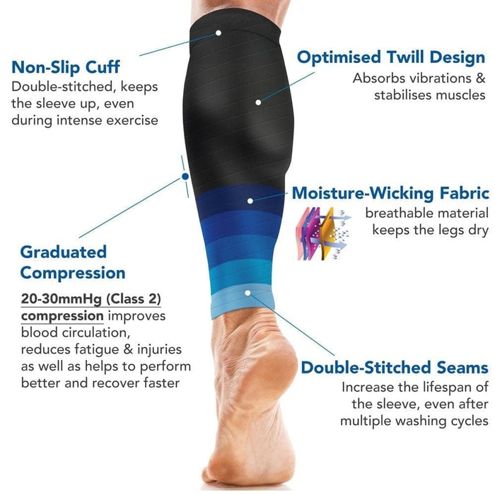 1 Pair Shin Splint Compression Footless Sock For Running