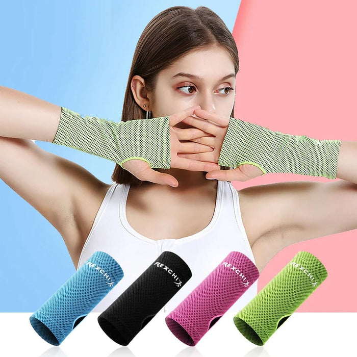 1 Pair Non-slip Sweat-absorbent Quick-drying Wrist Brace