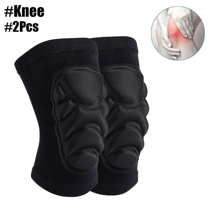 1 Pair Thickening Elastic Knee Elbow Pads For Men Women