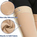 1 Pair Thigh High Footless Compression Stocking Support