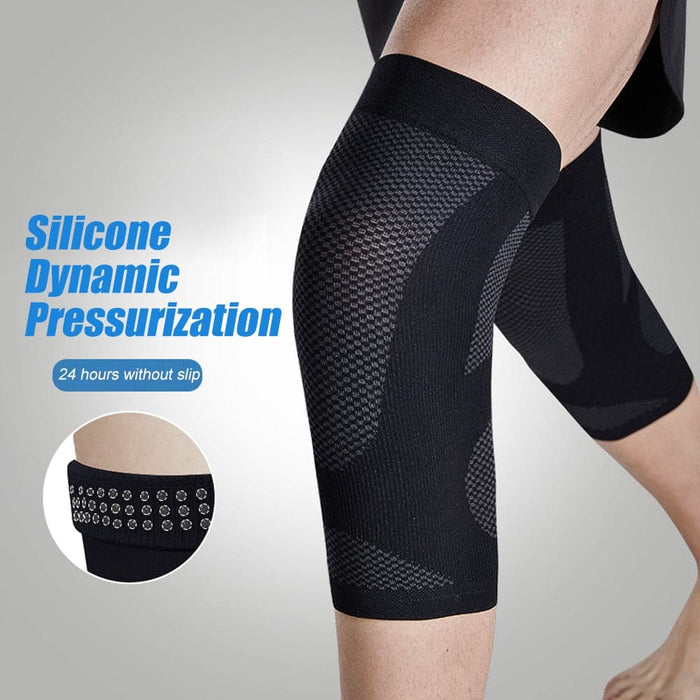 1 Pair Ultra Thin Knee Compression Sleeves For Cycling