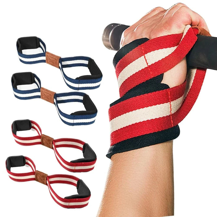 1 Pair Weightlifting Deadlifts Wrist Straps For Men Women