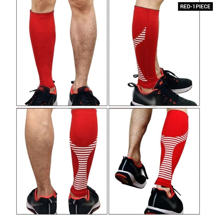 1 Piece Leg And Shin Compression Sleeves For Runners Cyclist