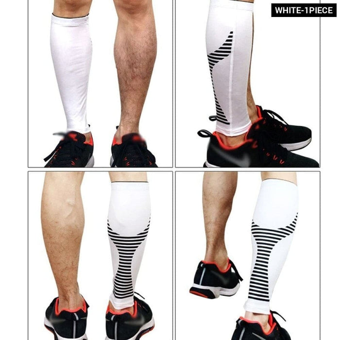 1 Piece Leg And Shin Compression Sleeves For Runners Cyclist