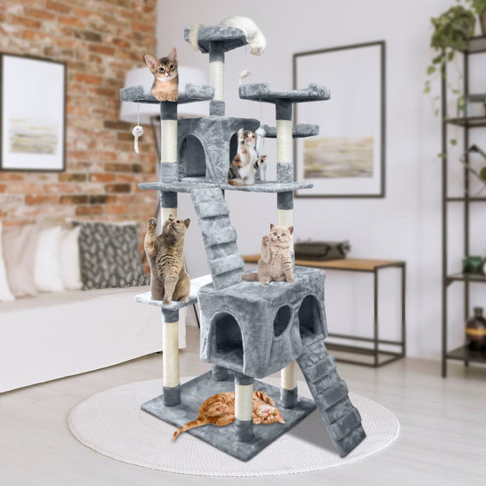 1.8m Cat Scratching Post Tree Gym House Condo Furniture