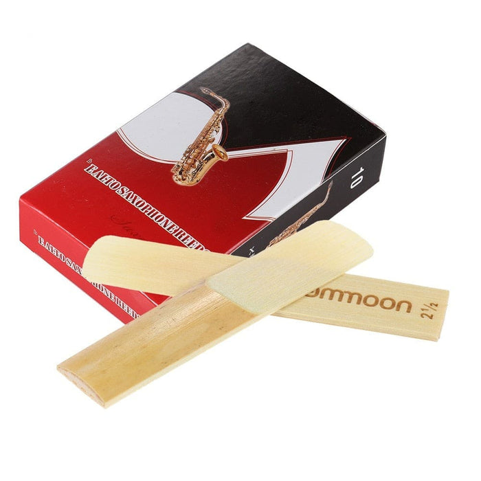 10-pack Pieces Strength 2.5 Bamboo Reeds For Eb Alto