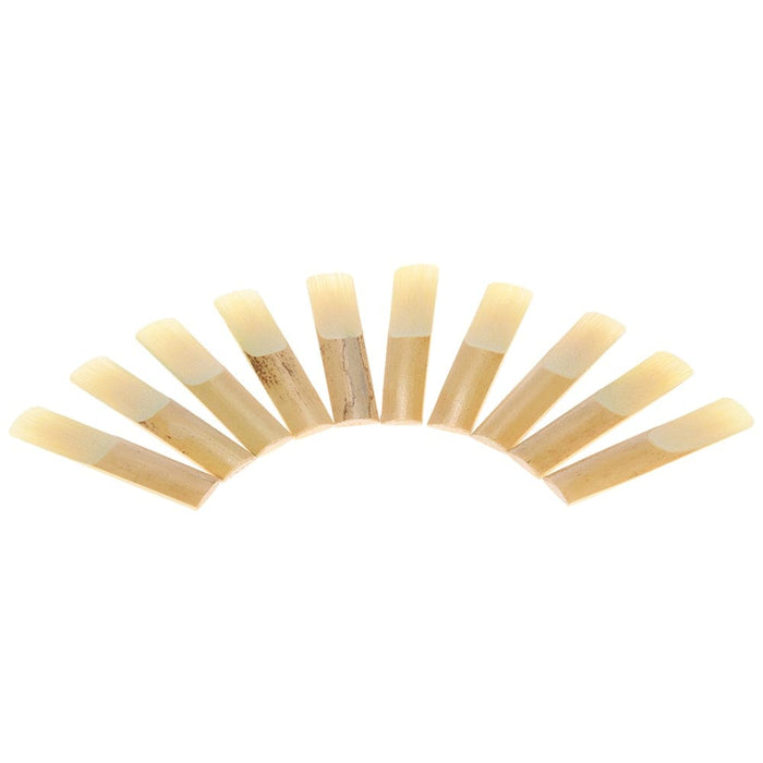 10-pack Pieces Strength 2.5 Bamboo Reeds For Eb Alto