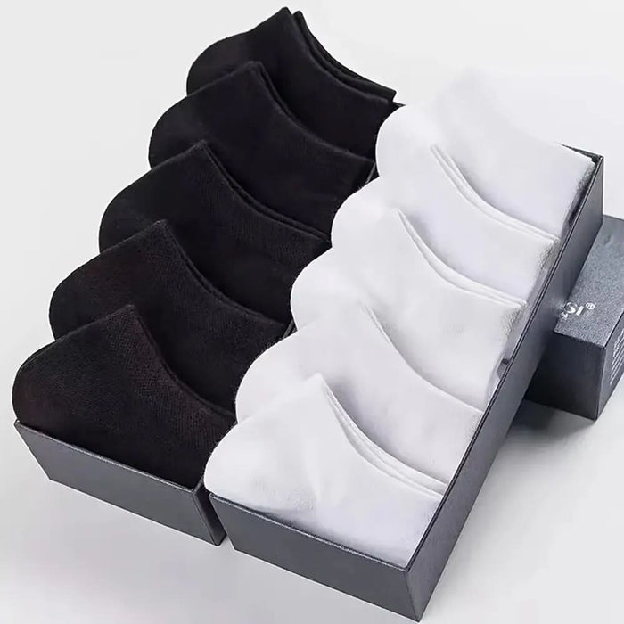 10 Pairs Mens Breathable Boat Socks High Quality Sweat