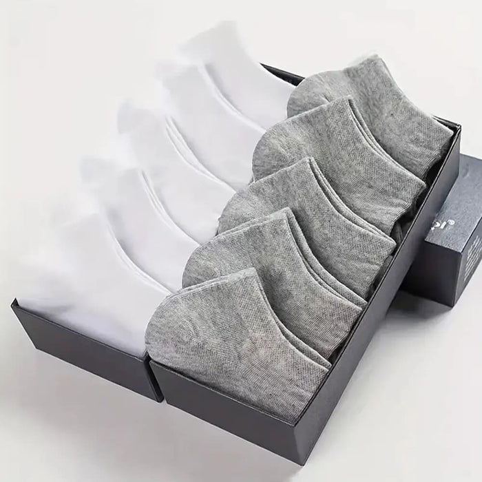 10 Pairs Mens Breathable Boat Socks High Quality Sweat