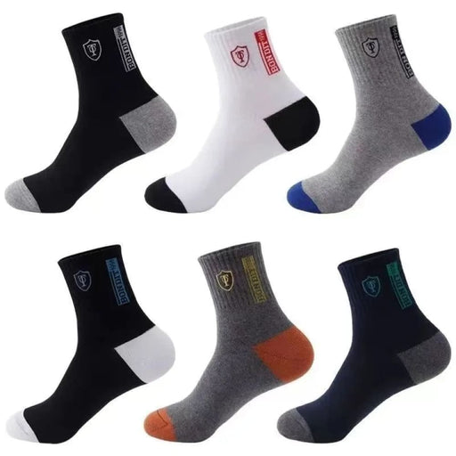 10 Pairs Mens Breathable Cotton Sports Socks