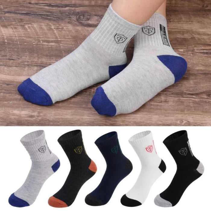 10 Pairs Mens Breathable Cotton Sports Socks