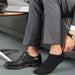 10 Pairs Mens Polyester Boat Socks Black White Grey Soft