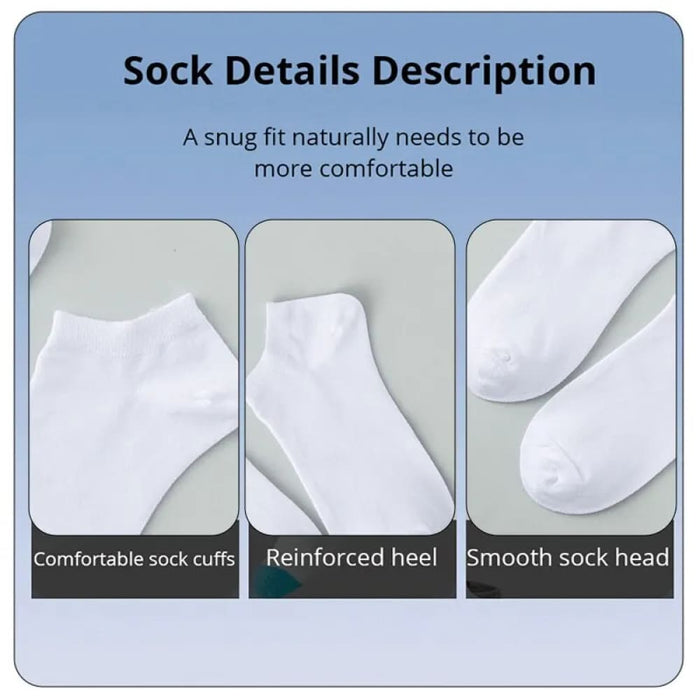 10 Pairs Unisex Breathable Low Cut Ankle Socks For Men