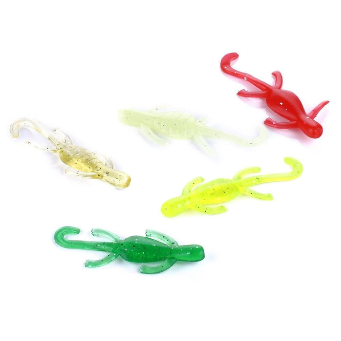 10 Piece 5cm/1g Gecko Shaped Soft Fish Bait For Fishing